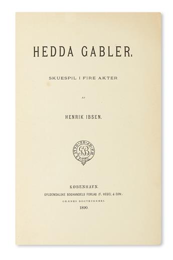 IBSEN, HENRIK. Hedda Gabler.